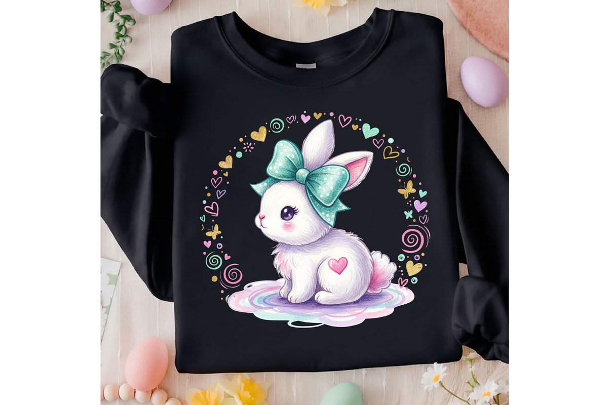 Pink Hand Drawn Coquette Bunny Png, an Illustration by Designking (Photo 5 of 5)