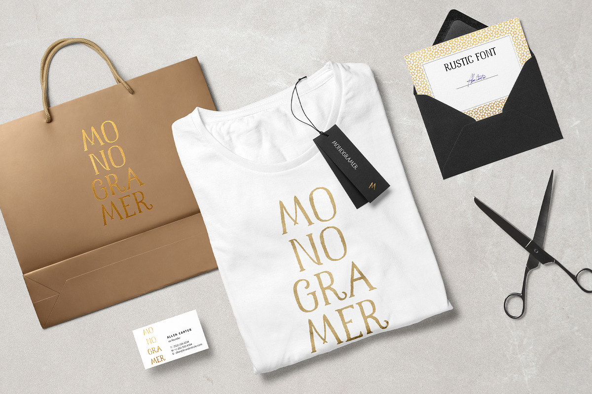 Monogramer. Hand-Drawn Serif Font, a Serif Font by LABFcreations (Photo 10 of 13)
