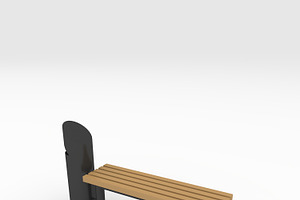 3D Model Bench Park 43