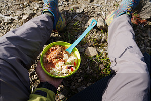 Tourist lunch served in a silicone, a Food & Drink Photo by Stockphoto by vzwer