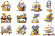 Lavender Honey Watercolor Clipart, an Illustration by DreamCafeArt (Thumbnail 5 of 8)