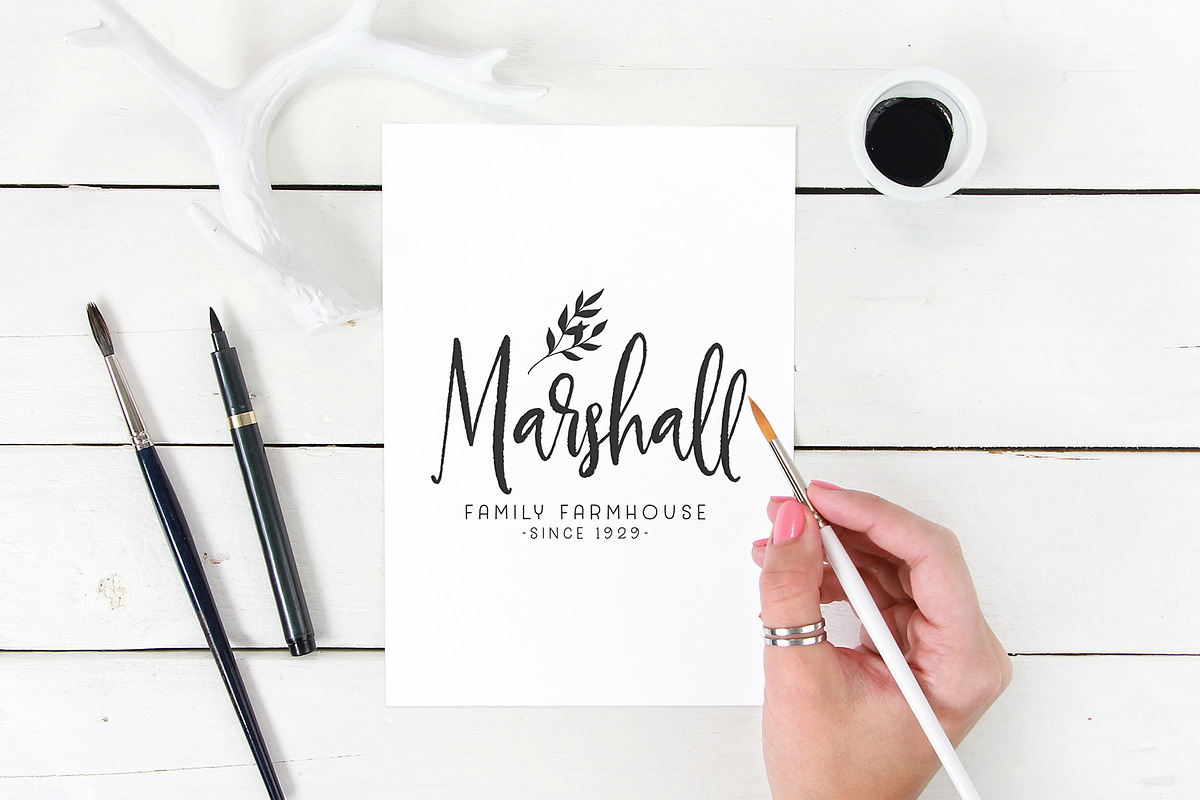 Buttermilk Farmhouse Type & Graphics, a Script Font by Callie Rian & Co. (Photo 12 of 18)