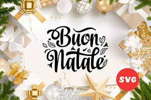 Buon Natale Svg Italian Christmas