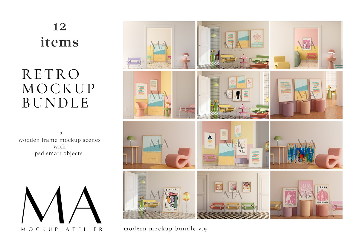 Entire Shop Frame Mockup Bundle, a Household Mockup by Mockup Art Atelier (Photo 20 of 55)