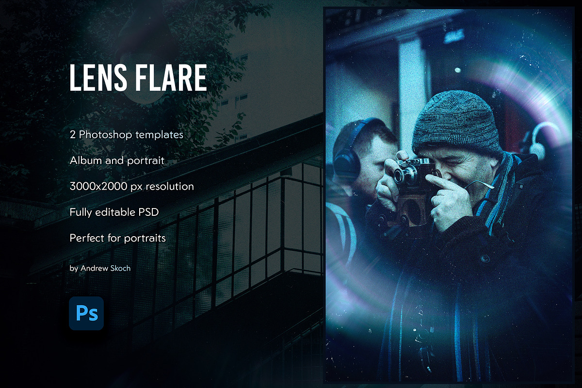 Lens Flare Photo Effect, a Brushes & More by Andrew Skoch Design (Photo 2 of 7)