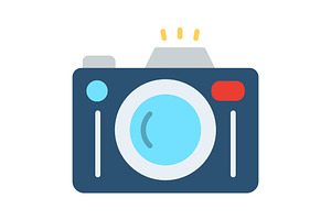 Camera Flat Icon, a Duotone Icon by Pexelpy