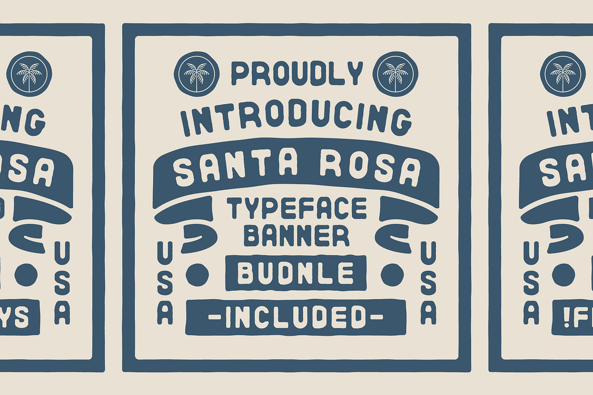 Santa Rosa Typeface Bundle, a Sans Serif Font by NienowBrand
