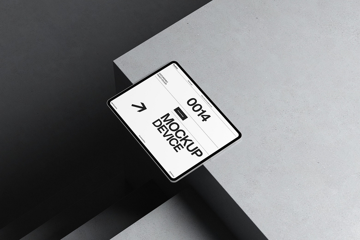 Isometric Tablet Mockup Scene, an iPad Mockup by kreatifreya (Photo 8 of 11)