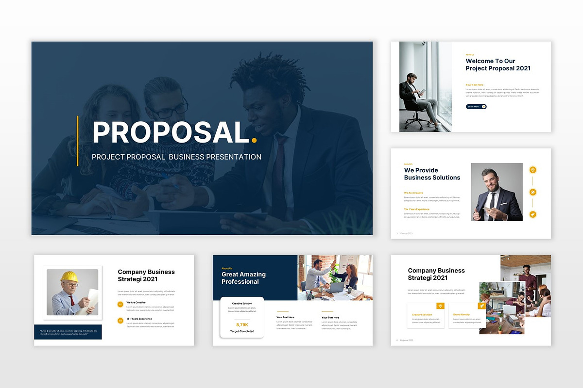 Project Proposal Powerpoint Template, a Presentation Template by BumbleGraph Studio (Photo 2 of 5)