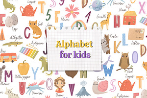 Alphabet kids. Alphabet animals