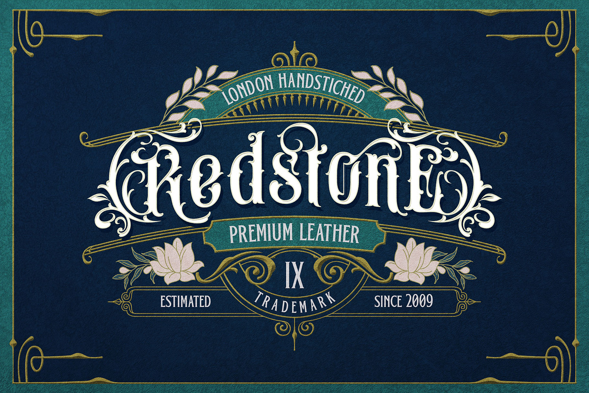 Brick Stone Victorian Typeface, a Blackletter Font by alit design (Photo 8 of 23)