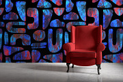Blue Red Stones, a Wallpaper Graphic by MalyskaStudio (Thumbnail 2 of 11)