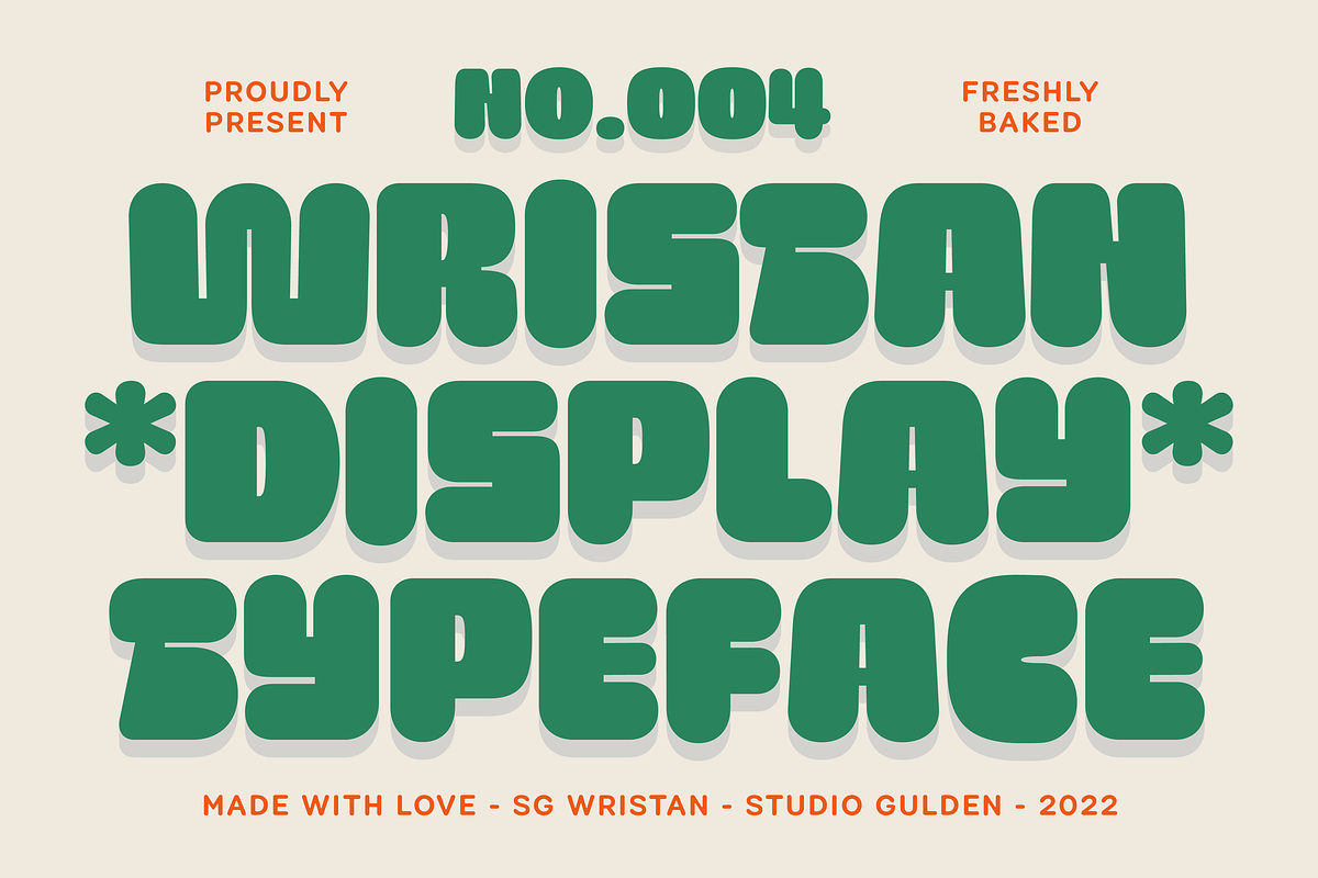 SG - WRISTAN, a Font by Studio Gulden (Photo 1 of 11)
