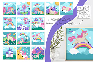 Unicorn Fantasy Clipart And Designs