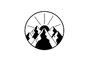 Mountain Sunrise Circle Bundle, an Illustration by Designs_River (Thumbnail 25 of 31)