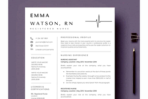 Registered Nurse Resume template, a Resume Template by Climbwithelevator