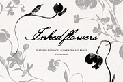 Inked Flowers: elements & art prints, a Decorative Illustration by Yuliia Lashevska (Thumbnail 1 of 9)