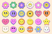 CARTOON STICKERS SET Y2K DESIGN, a Pattern Graphic by craftlove (Thumbnail 4 of 10)