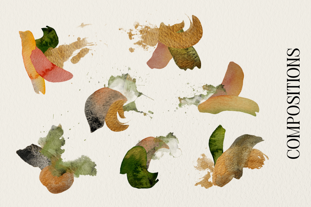 Watercolor Spots Brand Kit, an Object Graphic by Kate Creative Studio (Photo 4 of 11)