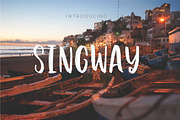 SINGWAY, a Script Font by cocodesign (Thumbnail 2 of 6)