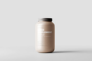 Supplement Jar Mockup, a Cups & Container Mockup by pmvch (Thumbnail 1 of 9)