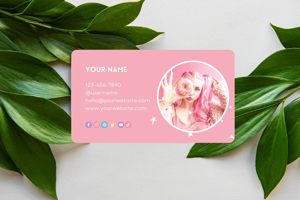 Pastel Business Card Template, a Business Card Template by SunshineStudioBoutique (Photo 6 of 10)