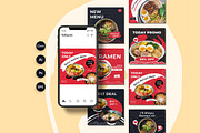 Ramen Instagram Post Template, a Social Media Template by Jiwstudio (Thumbnail 4 of 4)