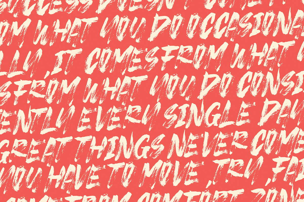 Strike Brush | Authentic Dry Brush, a Handwritten Font by Ardana Creative (Photo 6 of 11)