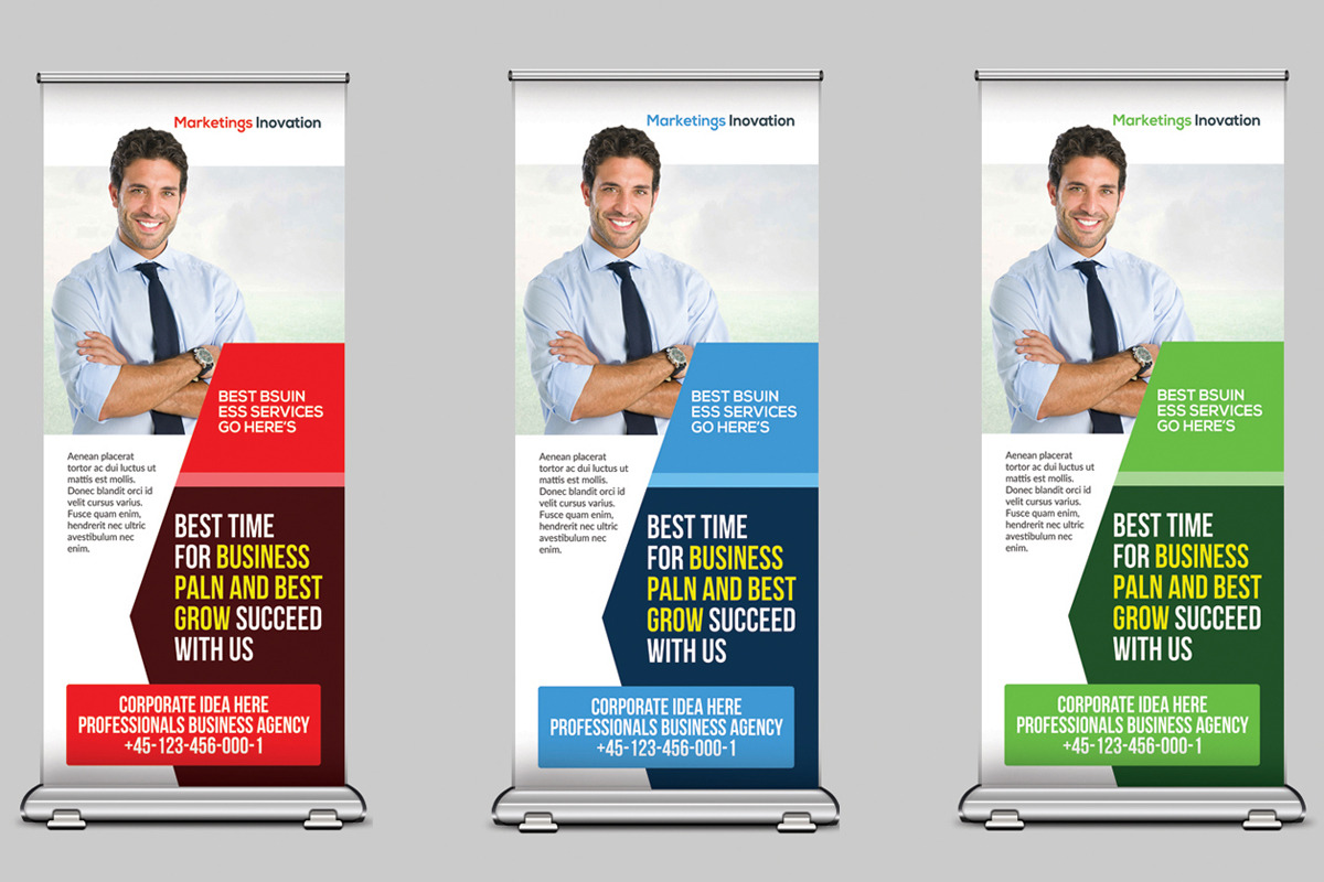 5 Conference Roll-Up Banners Bundle, a Marketing Template by graphicforest (Photo 3 of 5)
