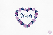 Floral Hearts Vector Clipart Set, an Object Graphic by Alena Koval (Thumbnail 12 of 12)
