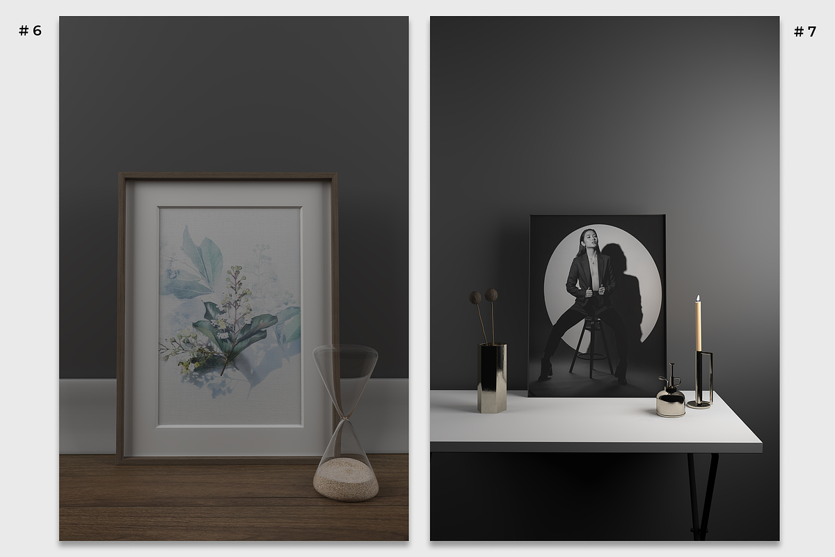Minimalist Interior | Frame Mockups, a Print Template by Creative Studio HZ (Photo 5 of 7)