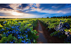 farm ripe blueberry blue ai, a Nature Photo by pikepicture