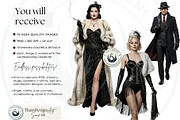 Noir Movie Characters Cliparts, a Decorative Illustration by ThatsDesignArt (Thumbnail 2 of 11)
