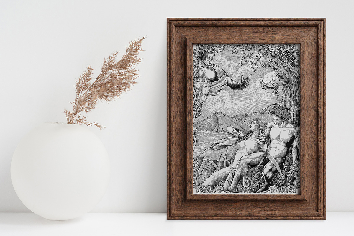 Engrave Style Illustration, Part 1, an Illustration by NStudio (Photo 1 of 8)