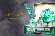 Watercolor Mythos Clipart Set, an Animal Illustration by ArtCreationsDesign (Thumbnail 7 of 9)