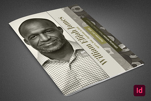 Green Vinyl Funeral Program Template