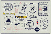 Harbour Typeface Badges Logo, a Sans Serif Font by Anxiety Studio (Thumbnail 7 of 8)