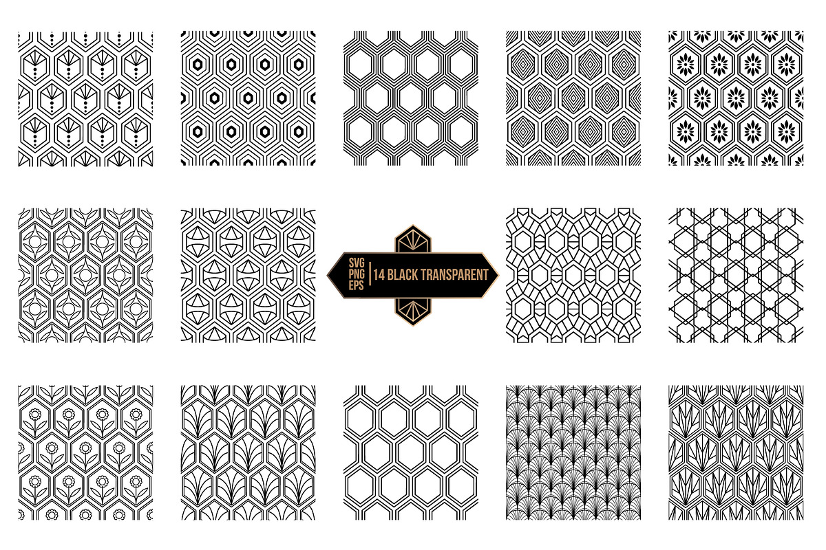 Art Deco Patterns, a Pattern Graphic by InaCorart (Photo 6 of 9)