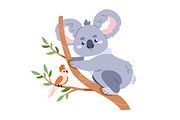 Cute funny koala animals set, an Animal Illustration by Good Studio (Thumbnail 6 of 8)