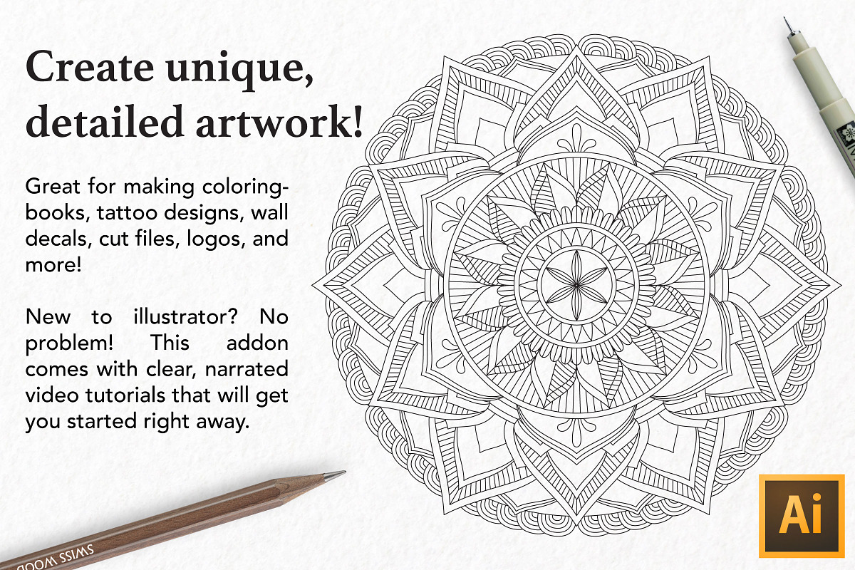 ZenPattern Mandala Creator for Ai preview 3