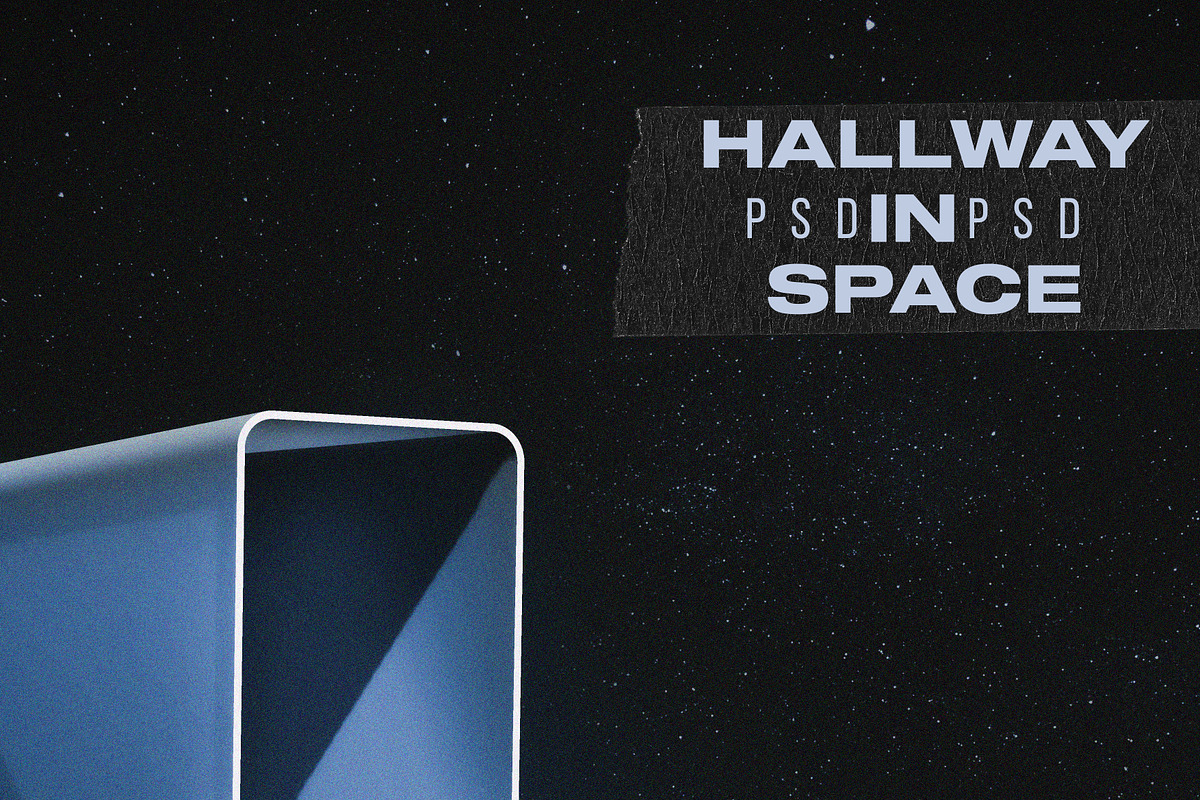 Hallway In Space | PSD DOWLOAD, an Illustration by RankedDesigns (Photo 2 of 2)