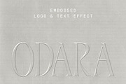 ODARA | Embossed Logo & Text Effect, a Texture Graphic by Universo Gaia @doyougaia (Thumbnail 9 of 15)