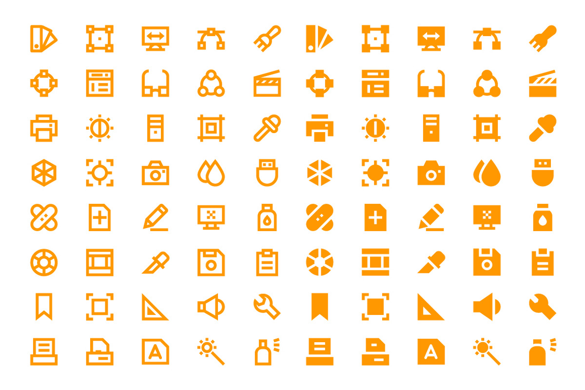 180 Material Design Icons, an Outline Icon by Creative Stall (Photo 3 of 5)