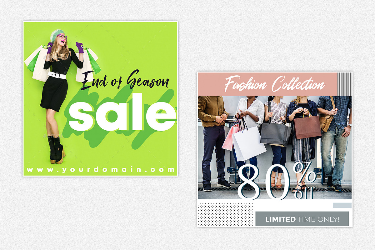 8 WINTER FASHION INSTAGRAM BANNERS, a Social Media Template by Vijeshri (Photo 5 of 5)