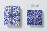 Blue Watercolor Foliage Repeat Print, a Pattern Graphic by SirenaArt (Thumbnail 12 of 17)