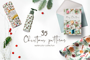 Elegant Christmas patterns bundle, a Seasonal Illustration by Yuliya Derbisheva (Thumbnail 1 of 10)