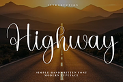 Highway, a Handwritten Font by InermediaSTUDIO (Thumbnail 1 of 8)