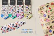 Girl power pattern set, a Pattern Graphic by ninakosh (Thumbnail 6 of 8)