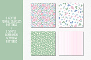 Baby Floral Seamless Patterns, a Wallpaper Graphic by Lembrik's Artworks (Thumbnail 2 of 9)