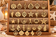 30 Coastal Earrings Laser Cut SVG, an Object Graphic by DreamCafeArt (Thumbnail 3 of 7)